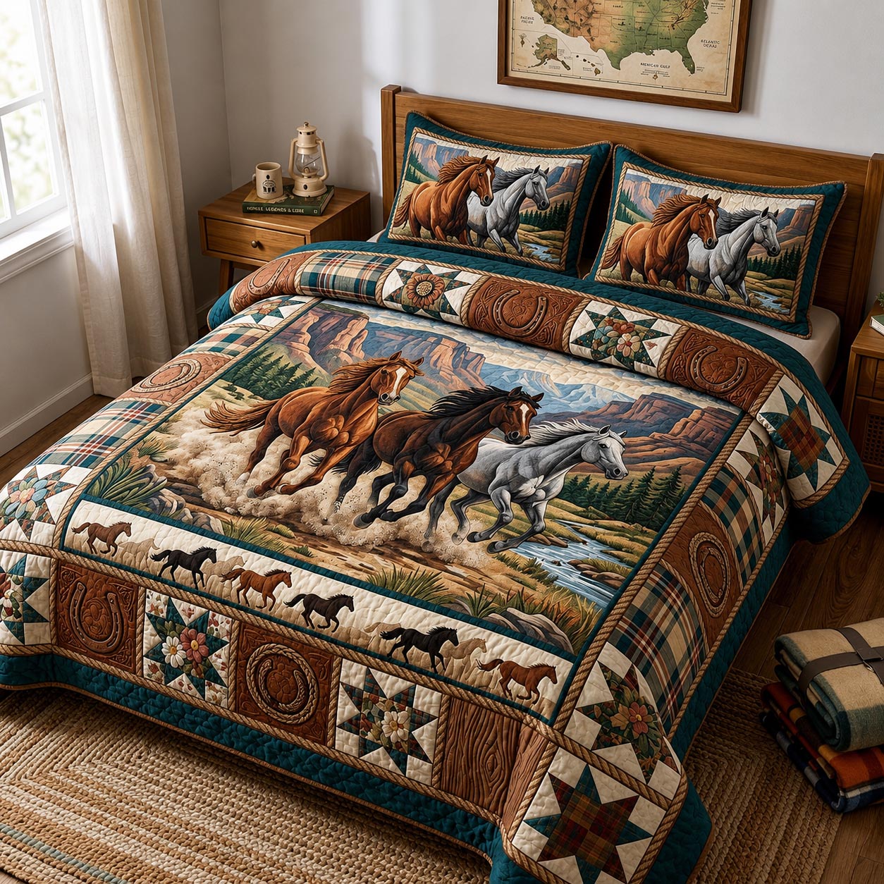 Western Soul 3-Piece Quilted Bedding Set GFTOMA11651