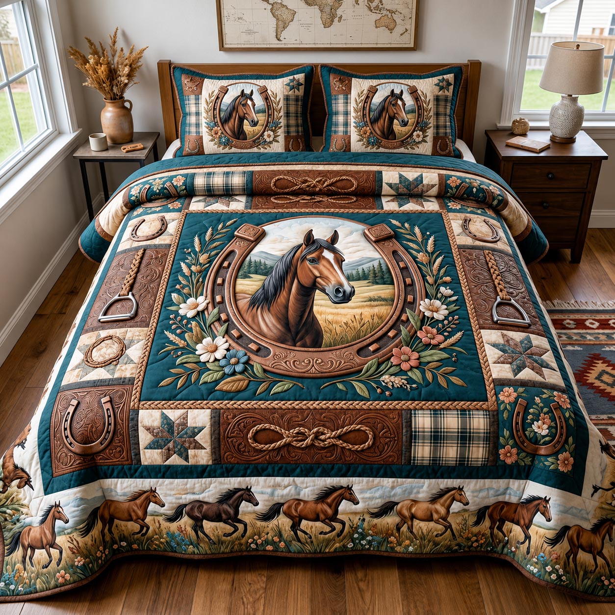 Western Soul 3-Piece Quilted Bedding Set GFTOMA11654