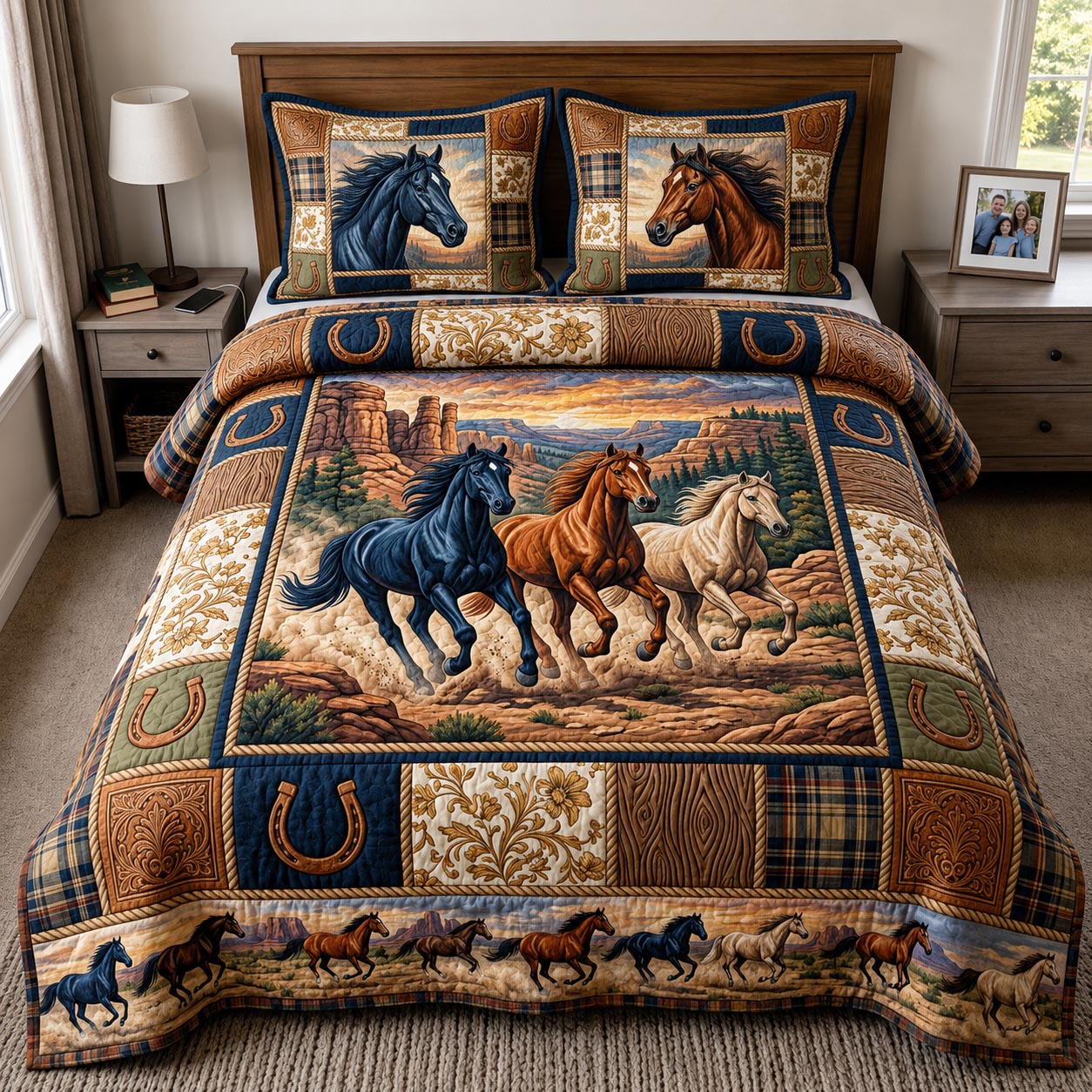 Western Soul 3-Piece Quilted Bedding Set GFTOMA11655