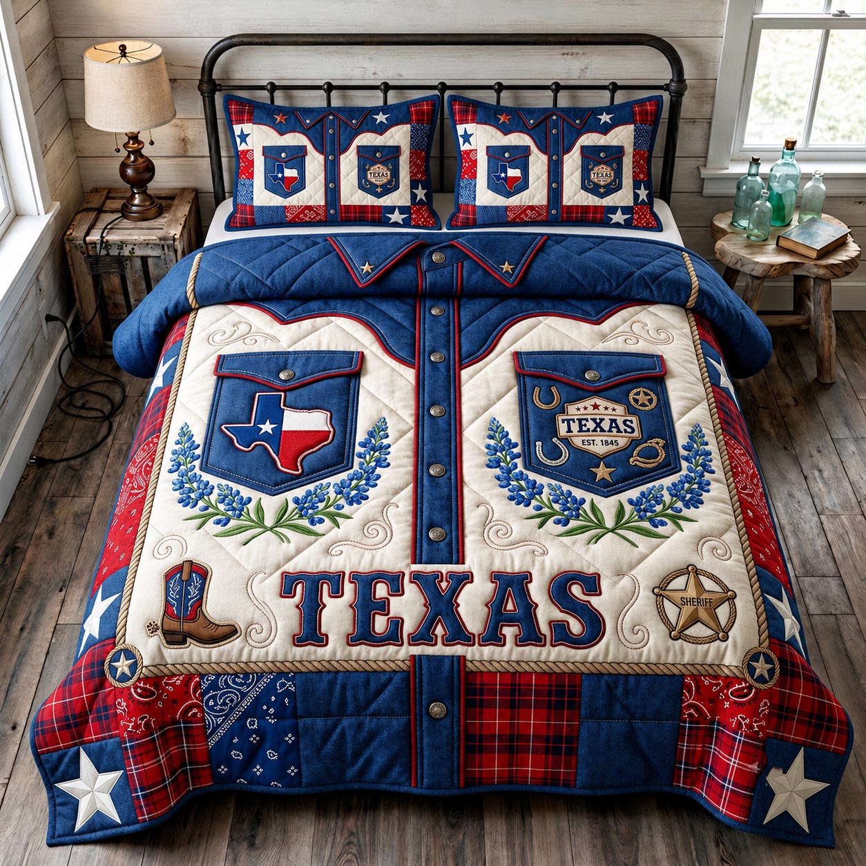 Lone Spirit 3-Piece Quilted Bedding Set GFTOMA11688