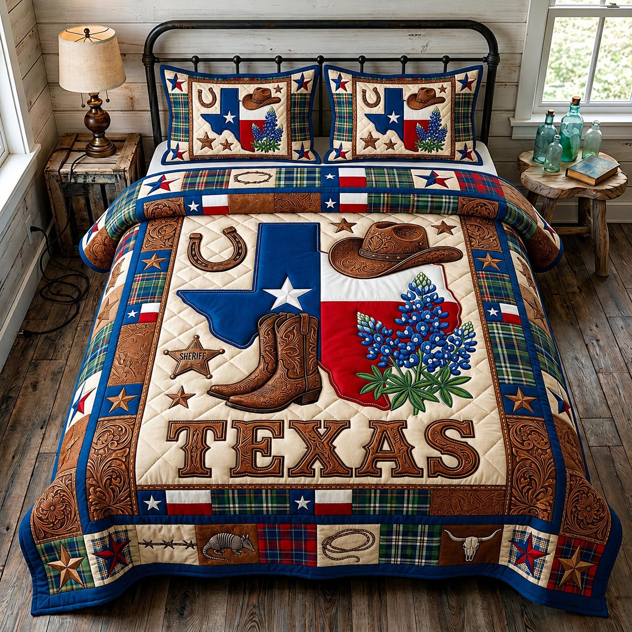 Western Soul 3-Piece Quilted Bedding Set GFTOMA11689
