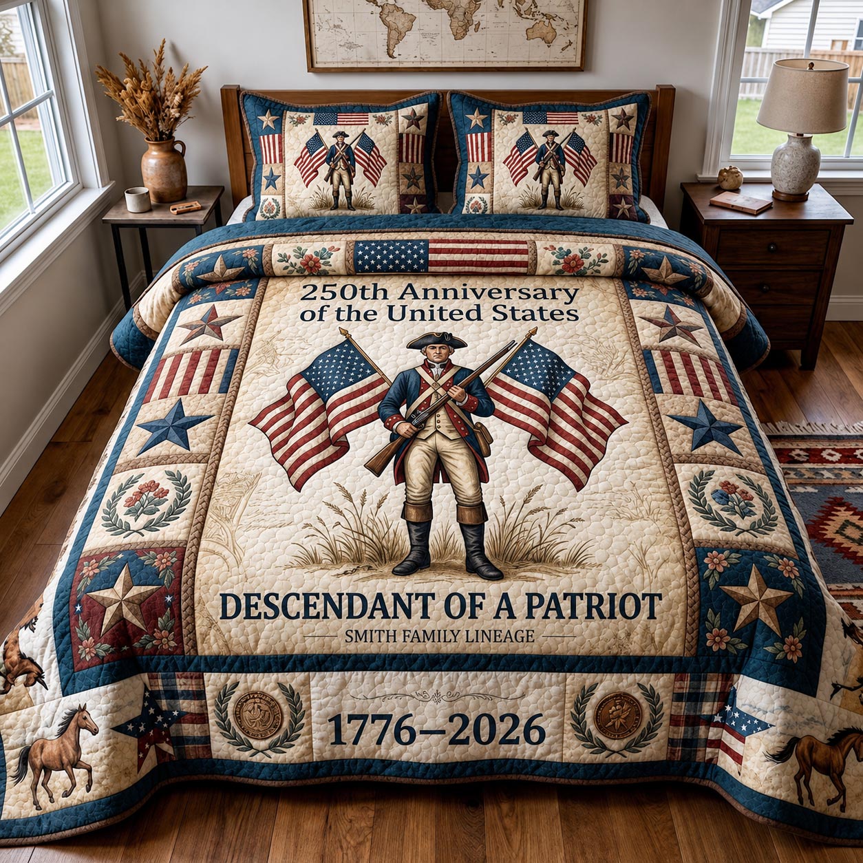 Heritage Patch 3-Piece Quilted Bedding Set GFTOMA11692