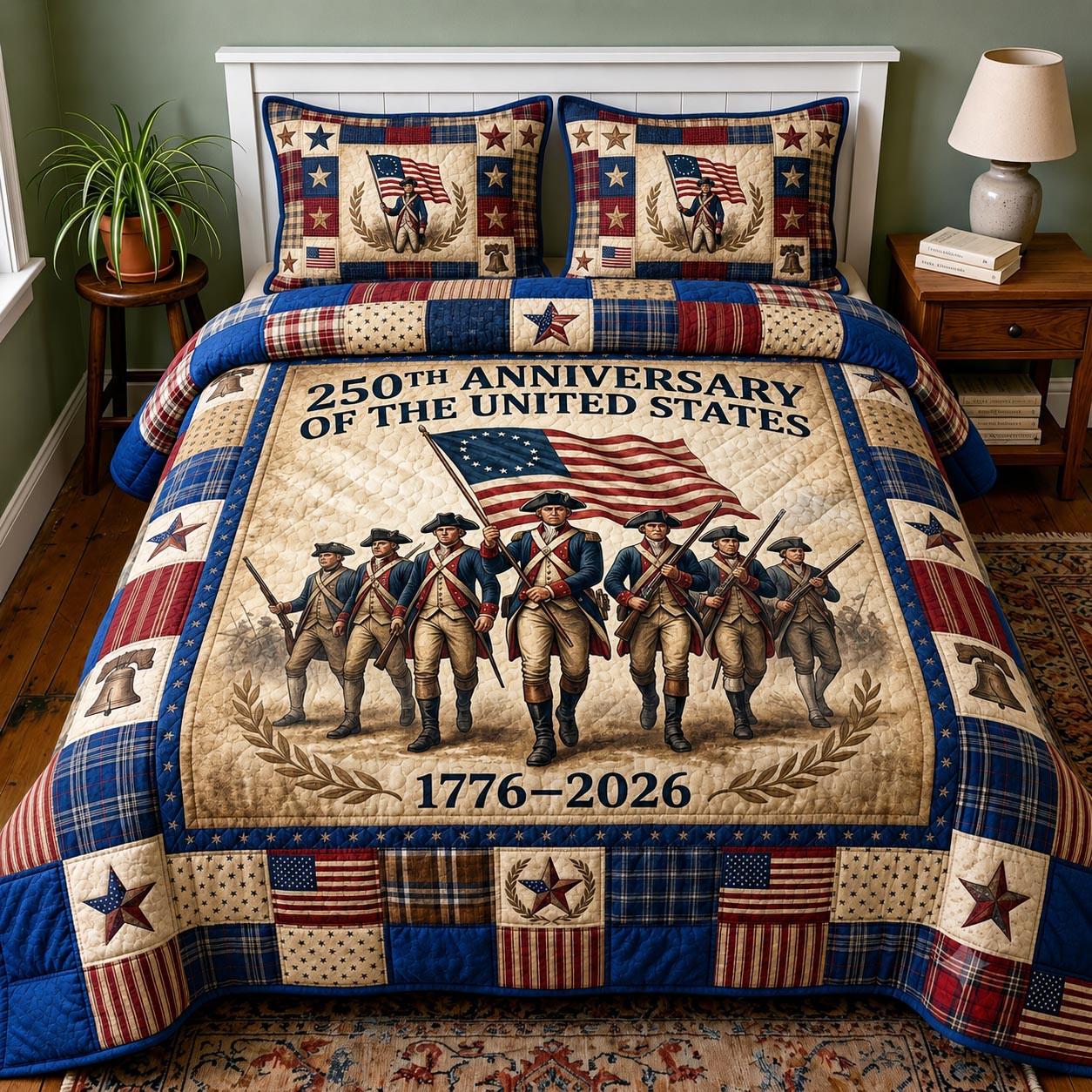 Heritage Patch 3-Piece Quilted Bedding Set GFTOMA11693