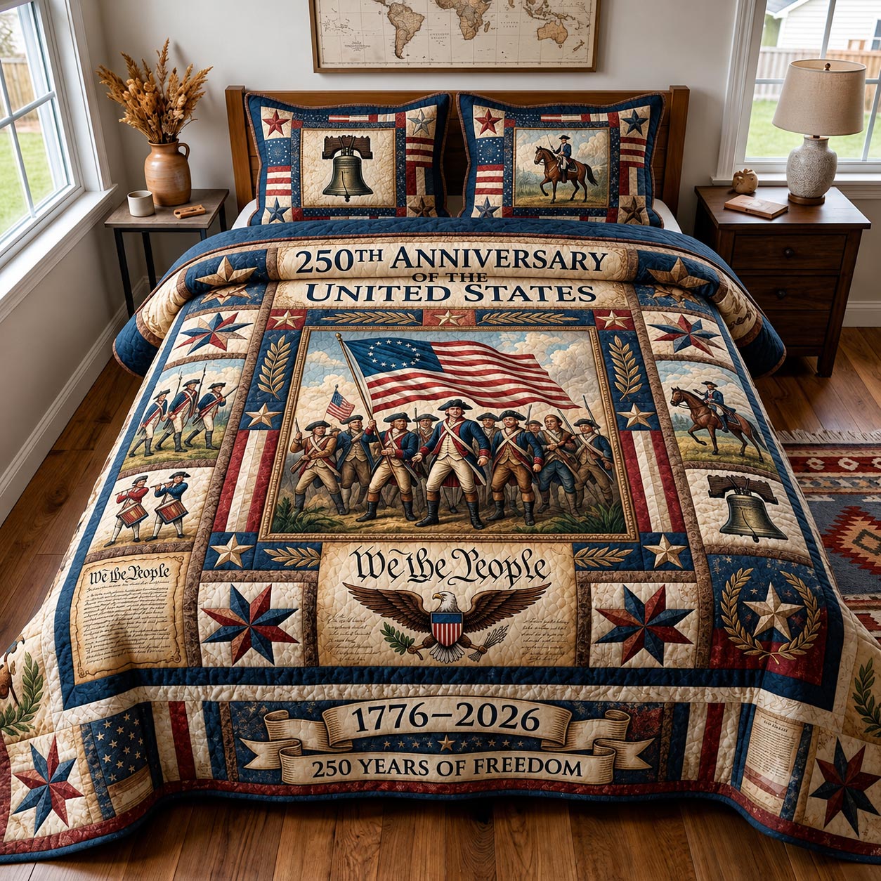 Heritage Patch 3-Piece Quilted Bedding Set GFTOMA11694