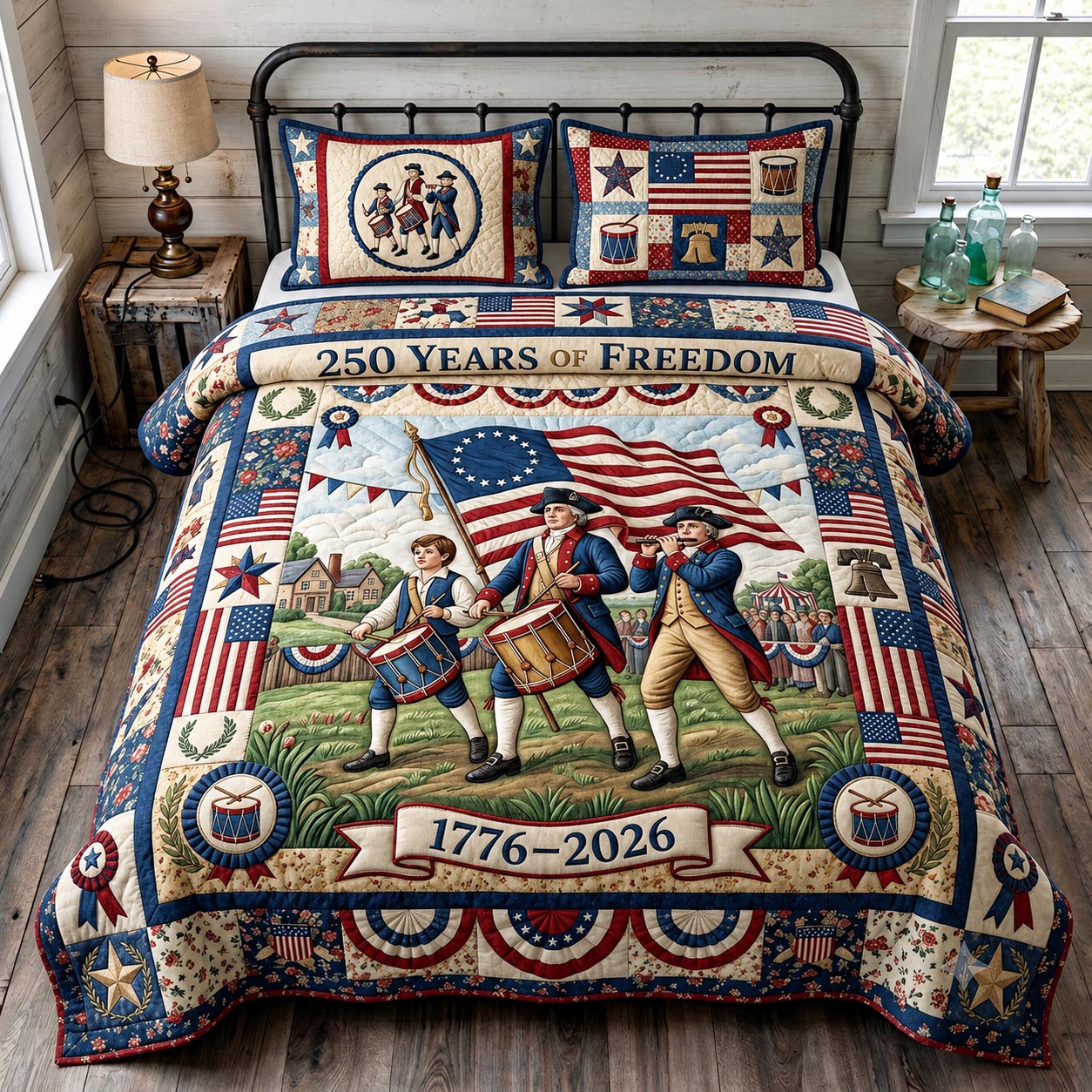 Heritage Patch 3-Piece Quilted Bedding Set GFTOMA11696