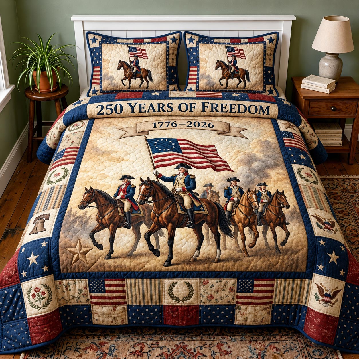 Heritage Patch 3-Piece Quilted Bedding Set GFTOMA11697