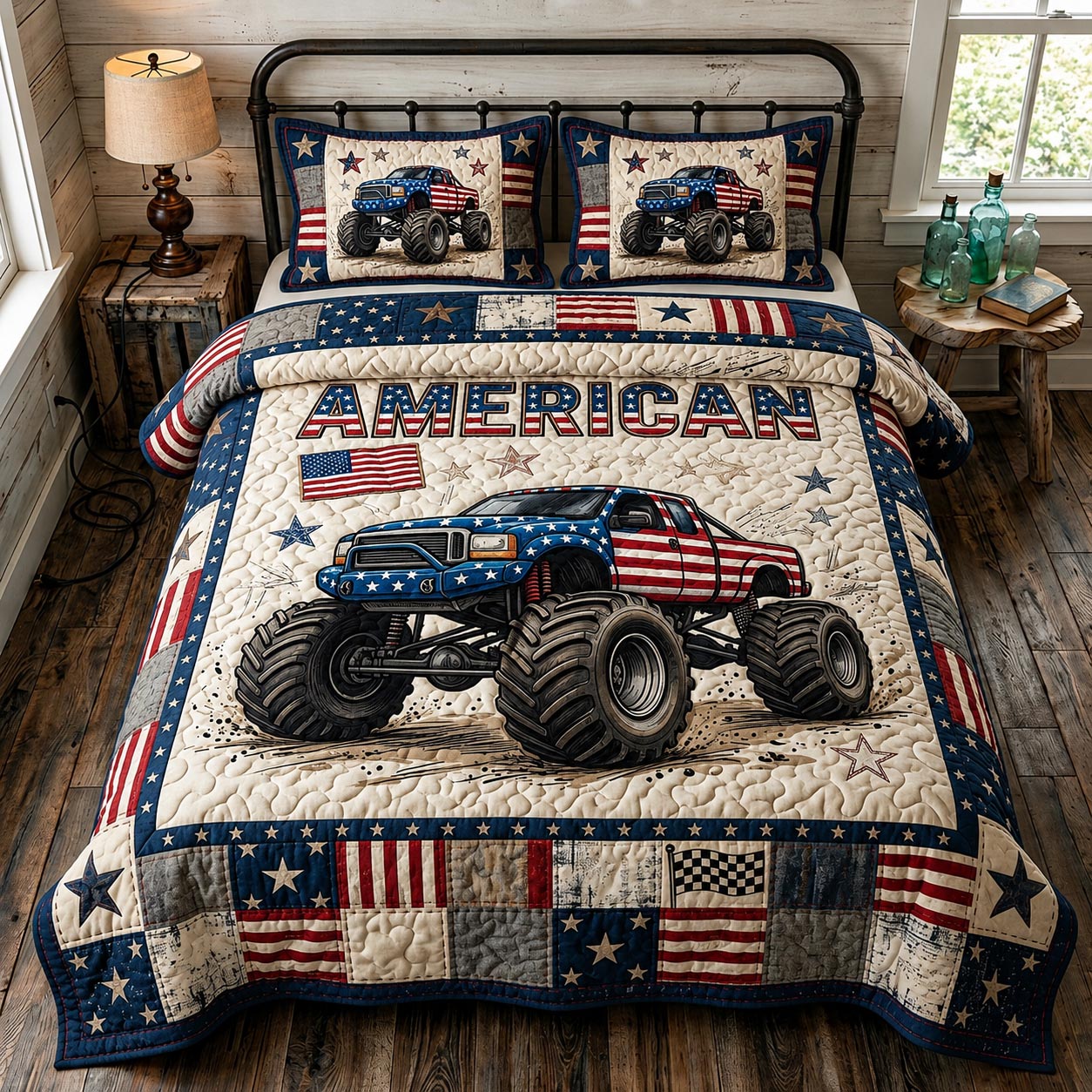 Heritage Patch 3-Piece Quilted Bedding Set GFTOMA11721
