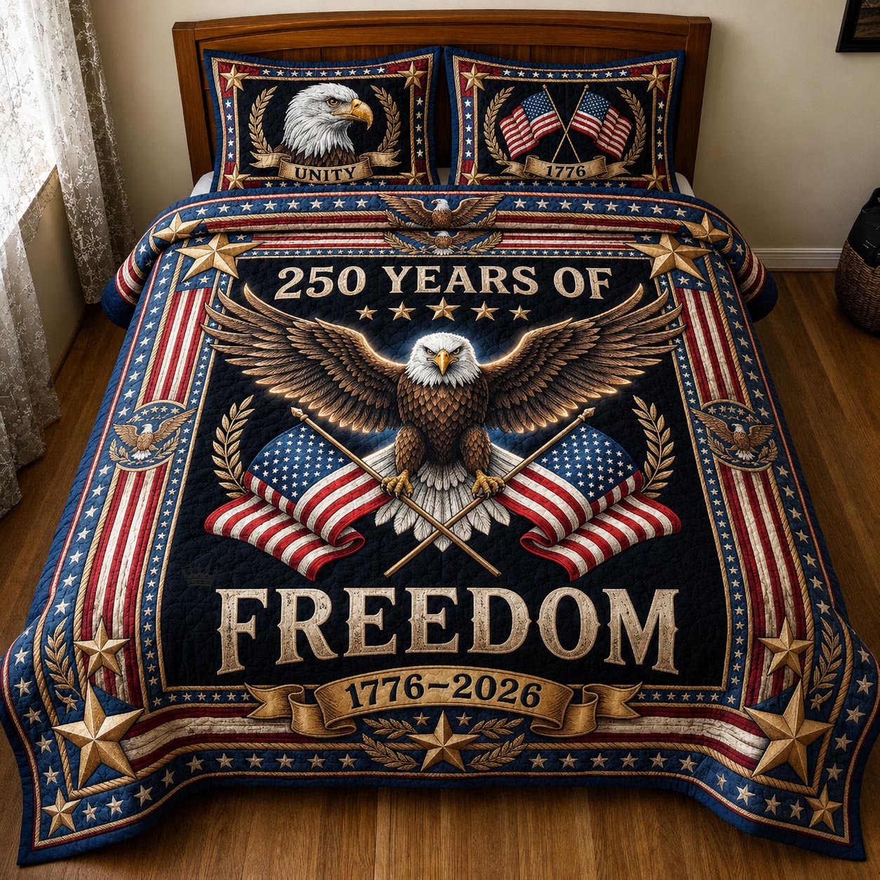 Heritage Patch 3-Piece Quilted Bedding Set GFTOMA11771