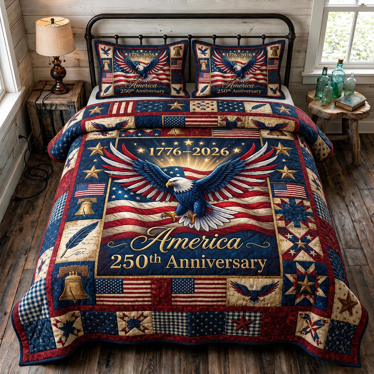 Heritage Patch 3-Piece Quilted Bedding Set GFTOMA11772
