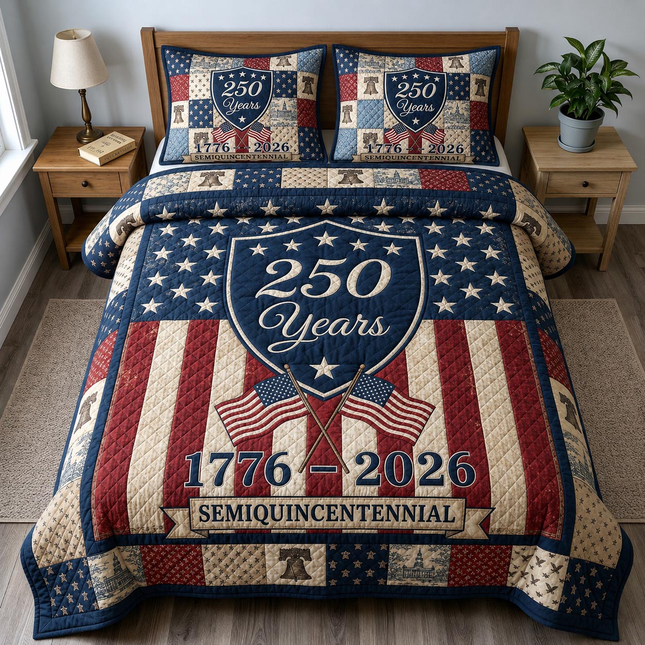 Heritage Patch 3-Piece Quilted Bedding Set GFTOMA11775