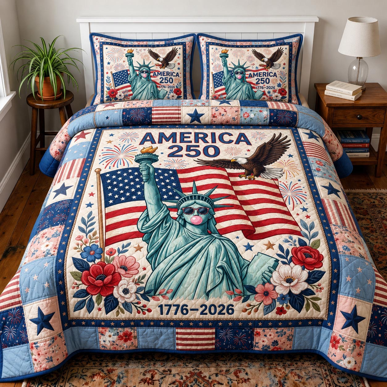Heritage Patch 3-Piece Quilted Bedding Set GFTOMA11776