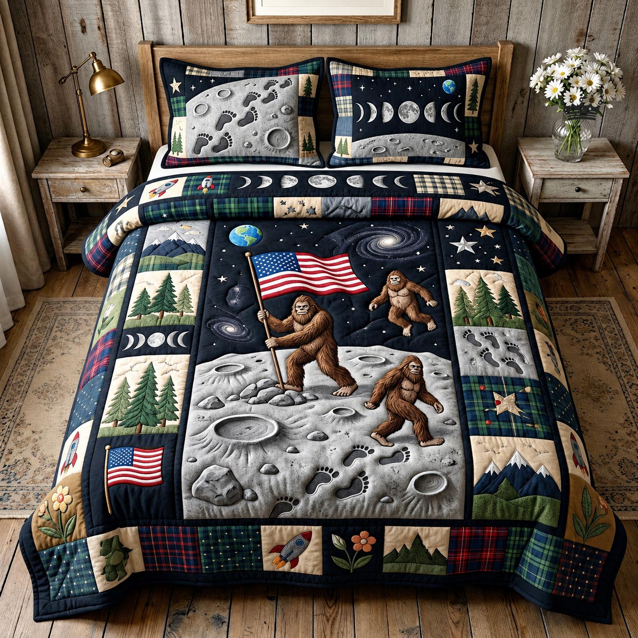 Freedom Explorer 3-Piece Quilted Bedding Set GFTOMA11781