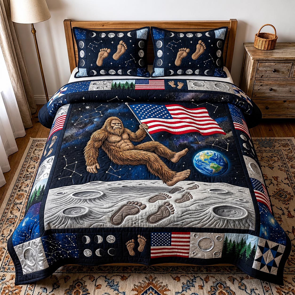 Patriot Explorer 3-Piece Quilted Bedding Set GFTOMA11782