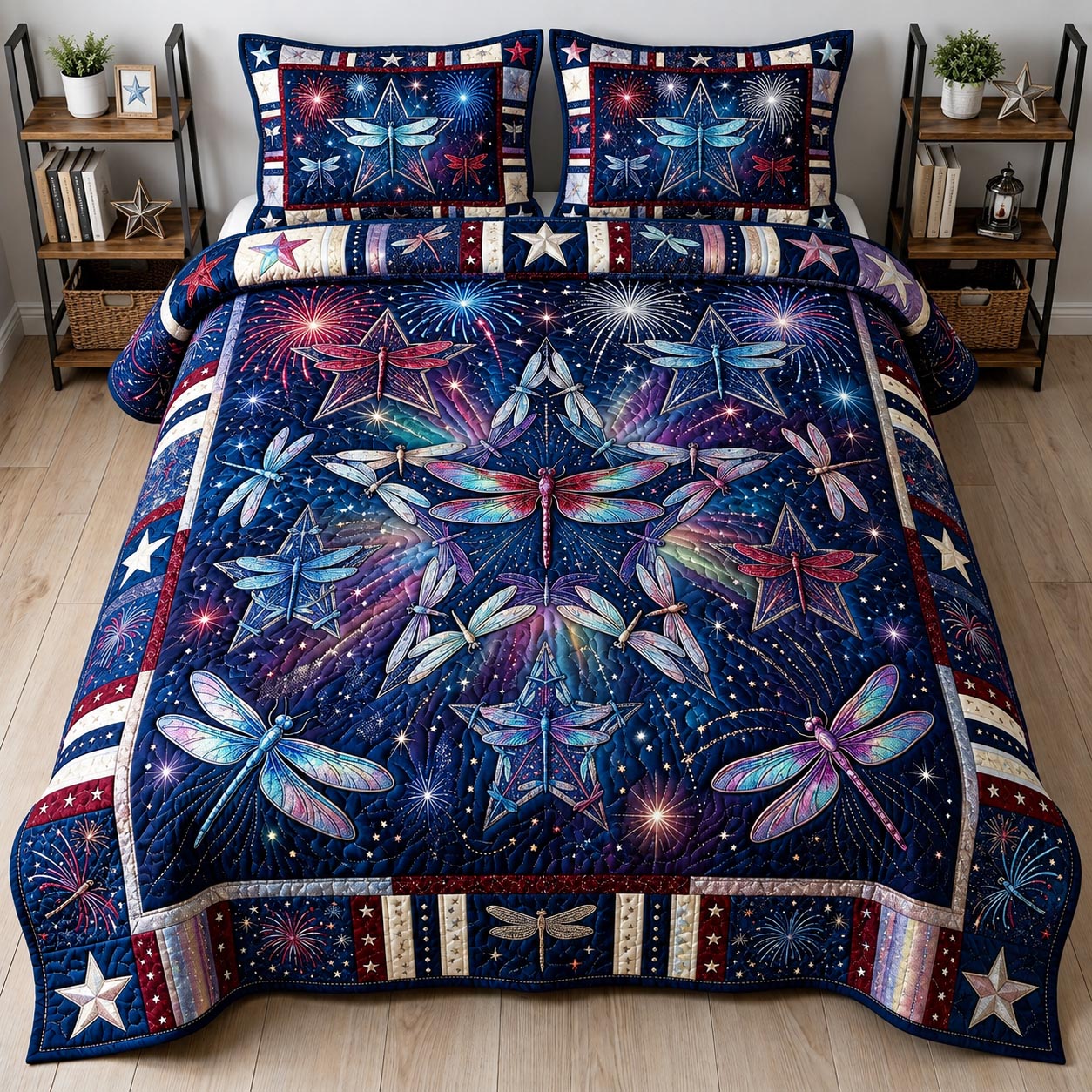Liberty Flight 3-Piece Quilted Bedding Set GFTOMA11862