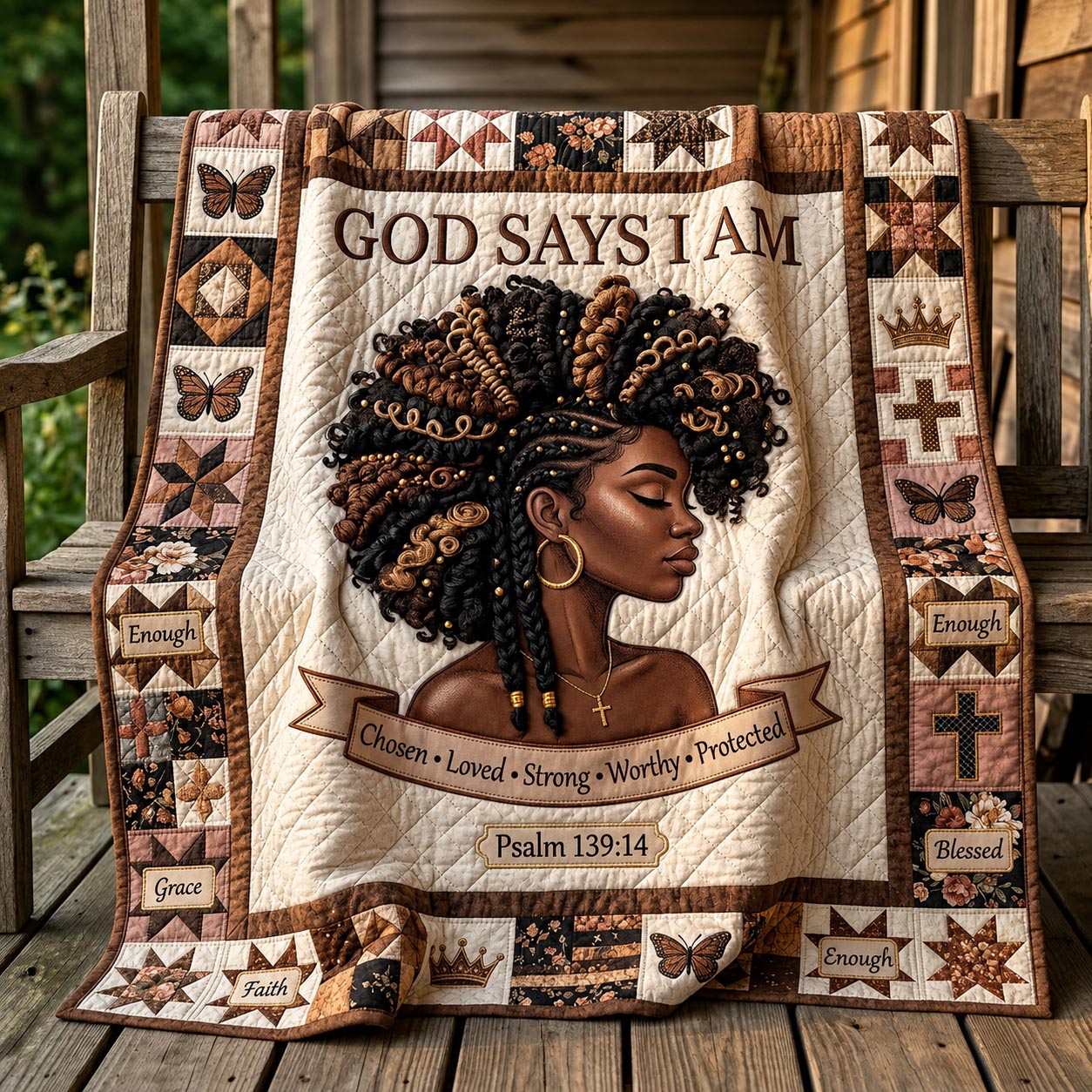 Faith Heritage Quilted Blanket GFTOMA11976