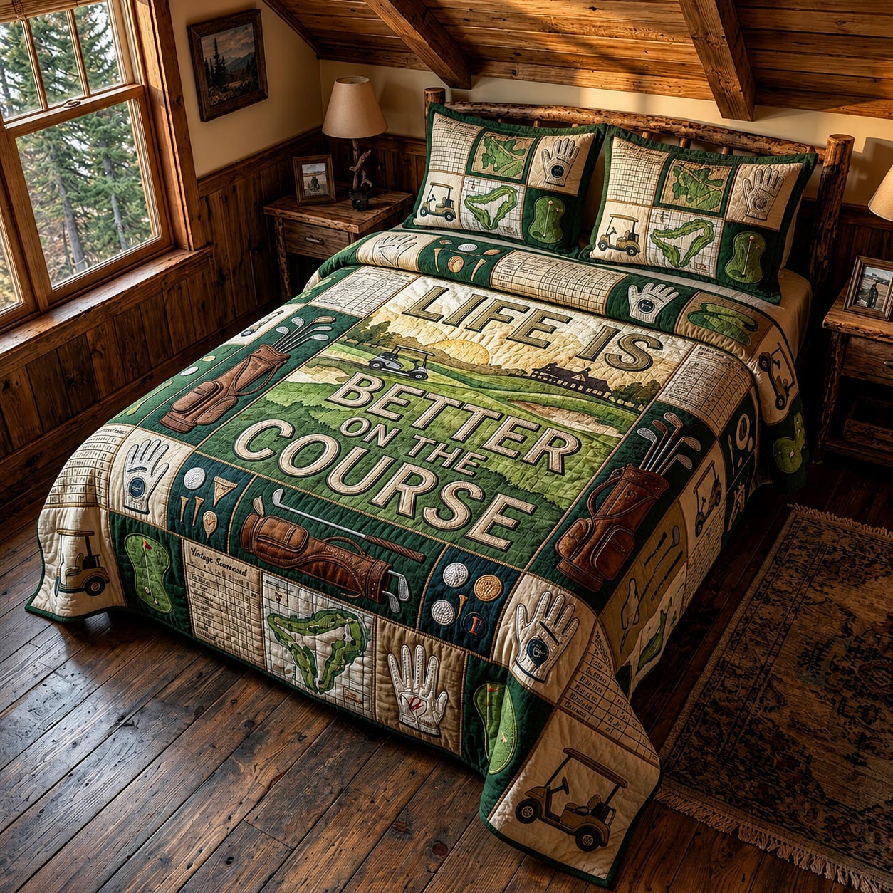 Country Swing 3-Piece Quilted Bedding Set GFTOMA12016