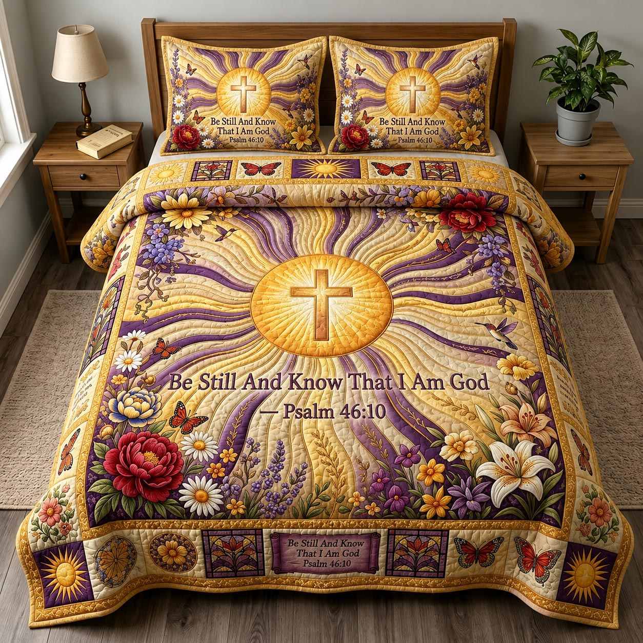 Radiant Grace 3-Piece Quilted Bedding Set GFTOMA12098