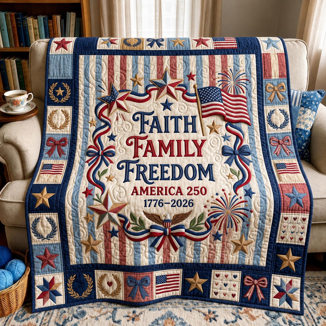 American Legacy Quilted Blanket GFTOMA12101