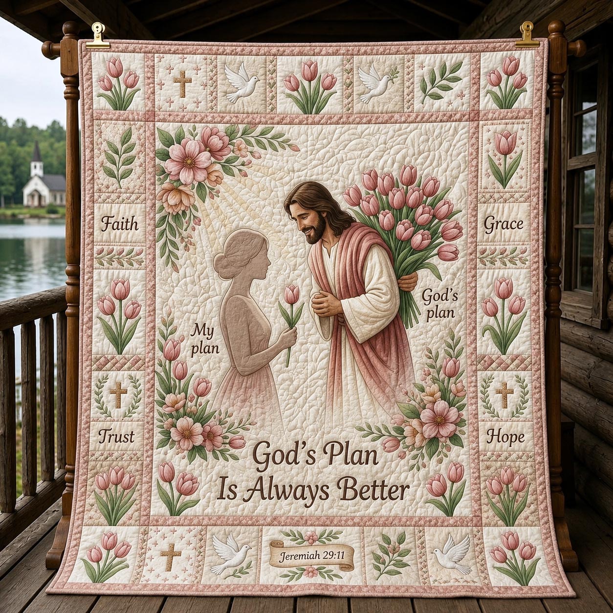 Divine Purpose Quilted Blanket GFTOMA12105