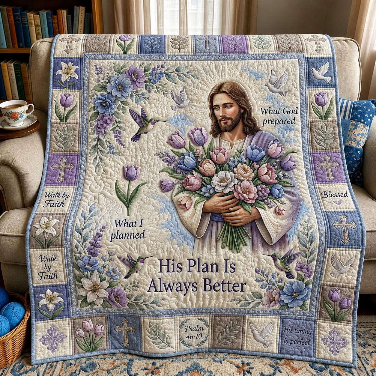 Faith Journey Quilted Blanket GFTOMA12106