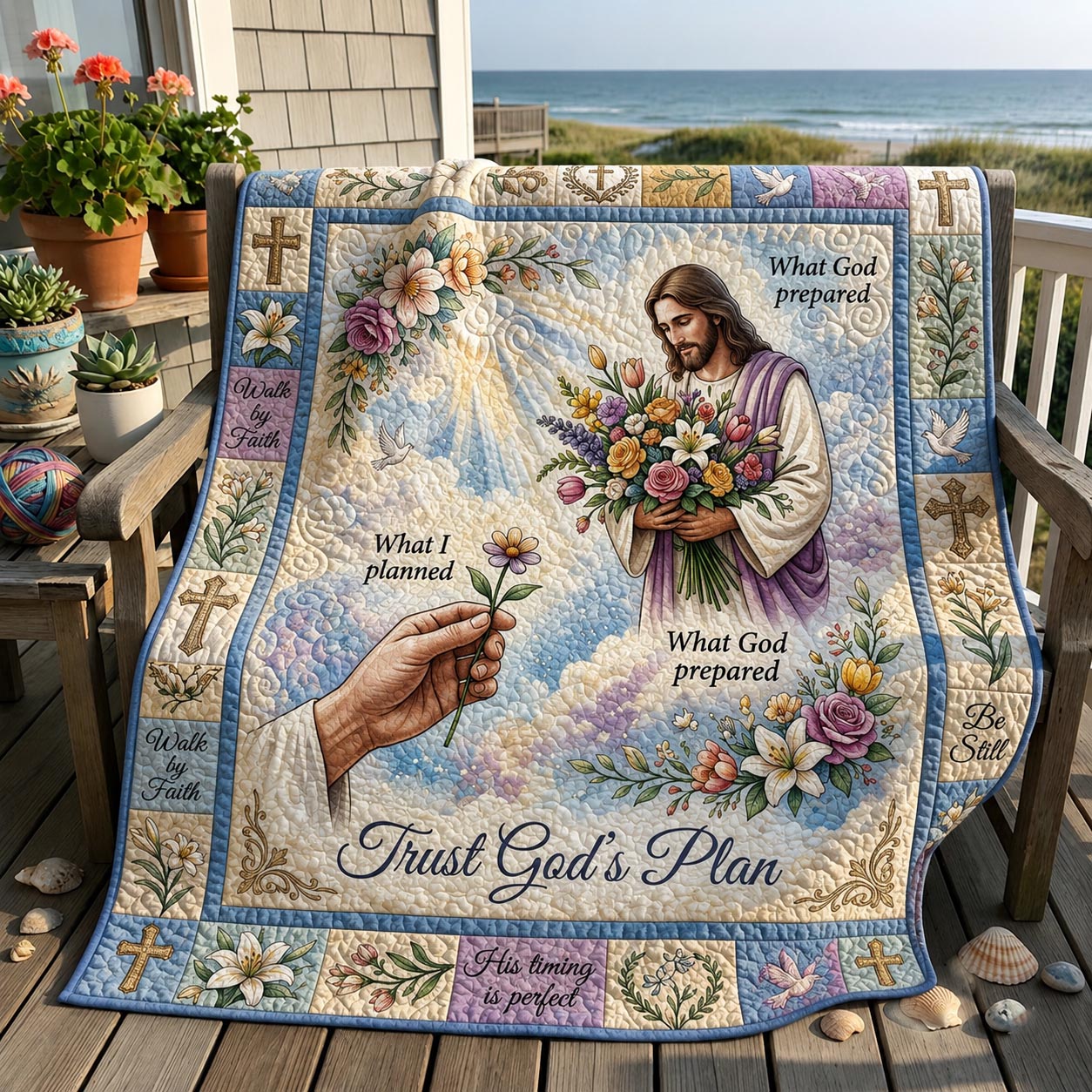 Trust God Quilted Blanket GFTOMA12107