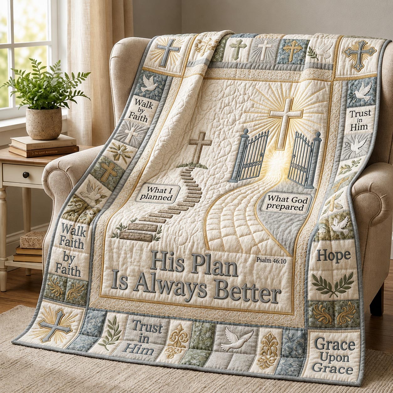 Guided Faith Quilted Blanket GFTOMA12110