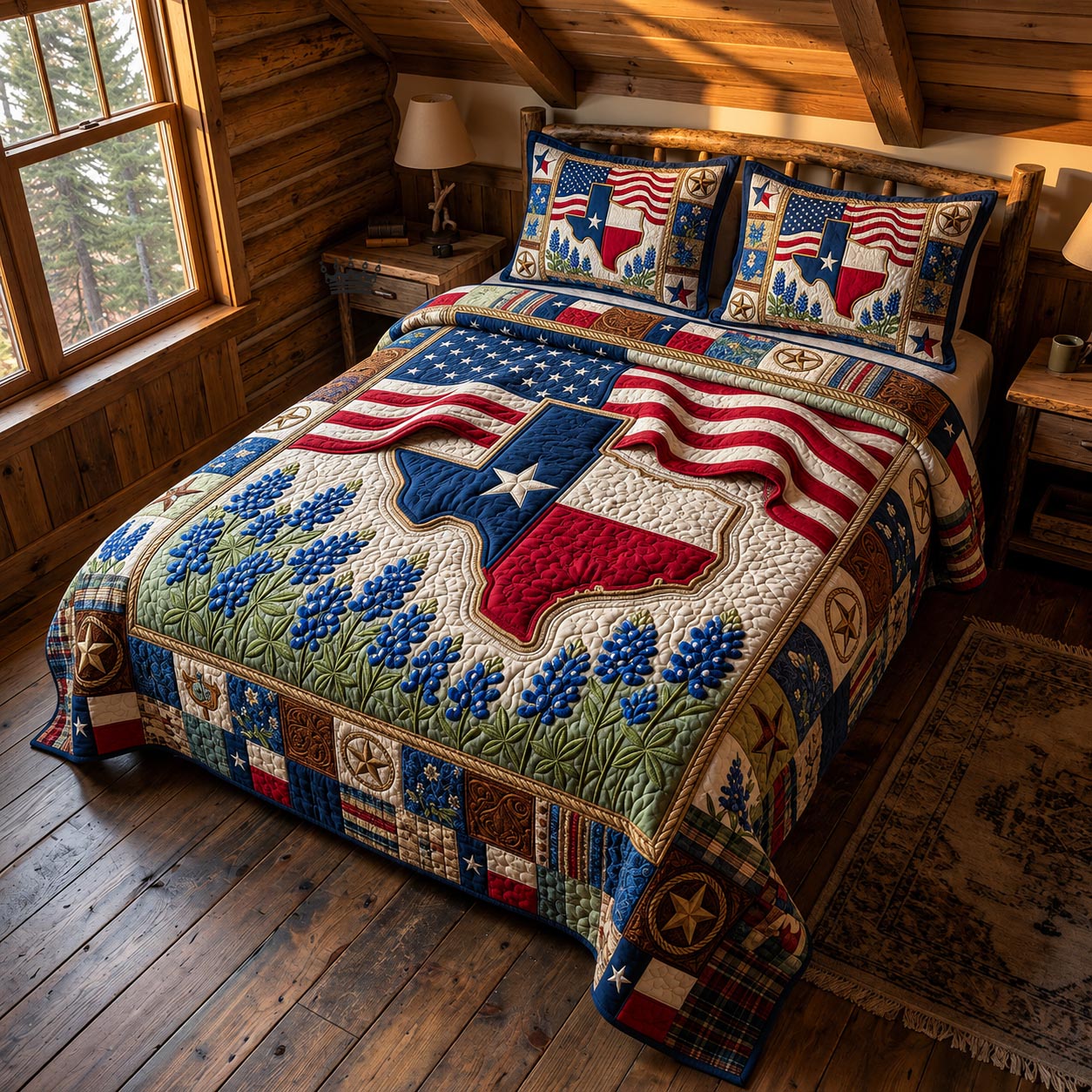 Lone Star 3-Piece Quilted Bedding Set GFTOMA12132