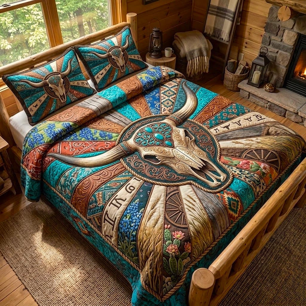 Lone Star 3-Piece Quilted Bedding Set GFTOMA12180