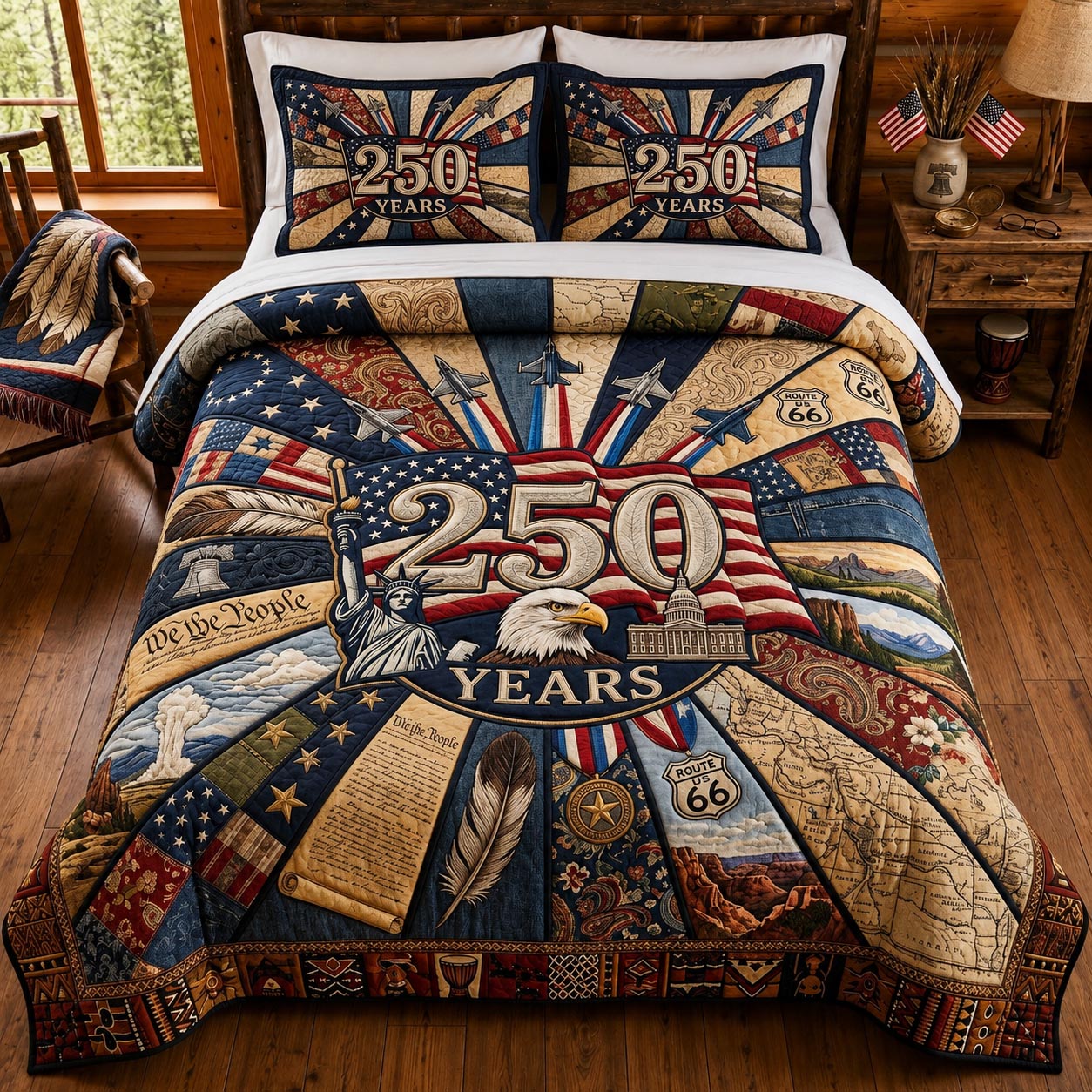 Patriot Legacy 3-Piece Quilted Bedding Set GFTOMA12186