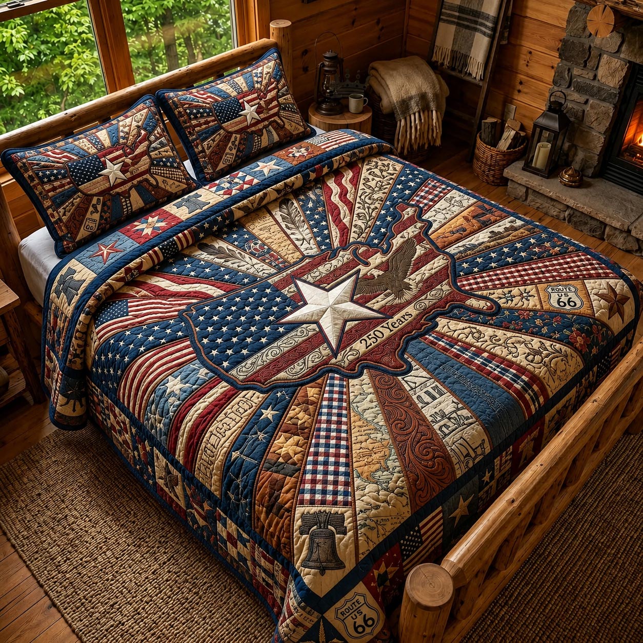 Founding Legacy 3-Piece Quilted Bedding Set GFTOMA12187