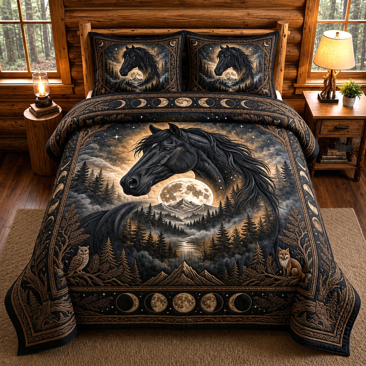 Western Soul 3-Piece Quilted Bedding Set GFTOMA12203
