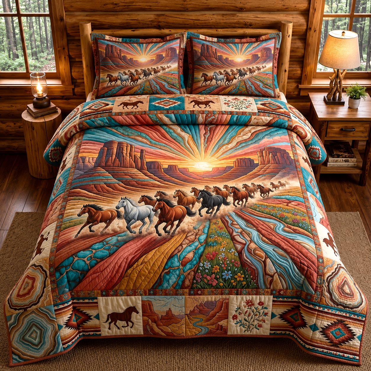 Open Range 3-Piece Quilted Bedding Set GFTOMA12205