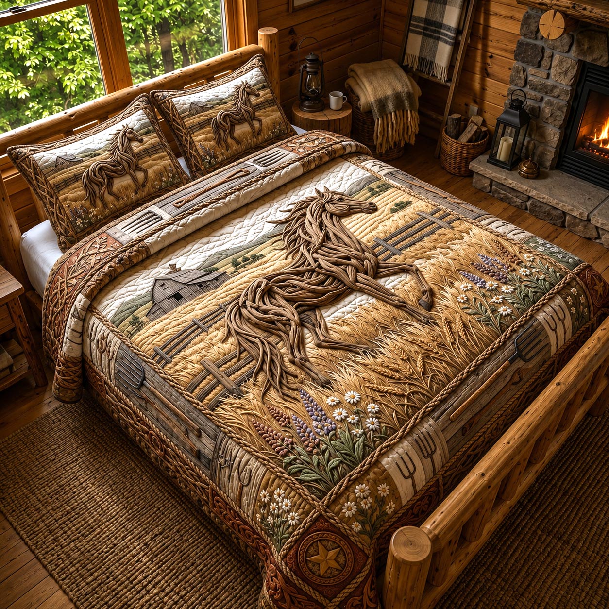 Open Range 3-Piece Quilted Bedding Set GFTOMA12206