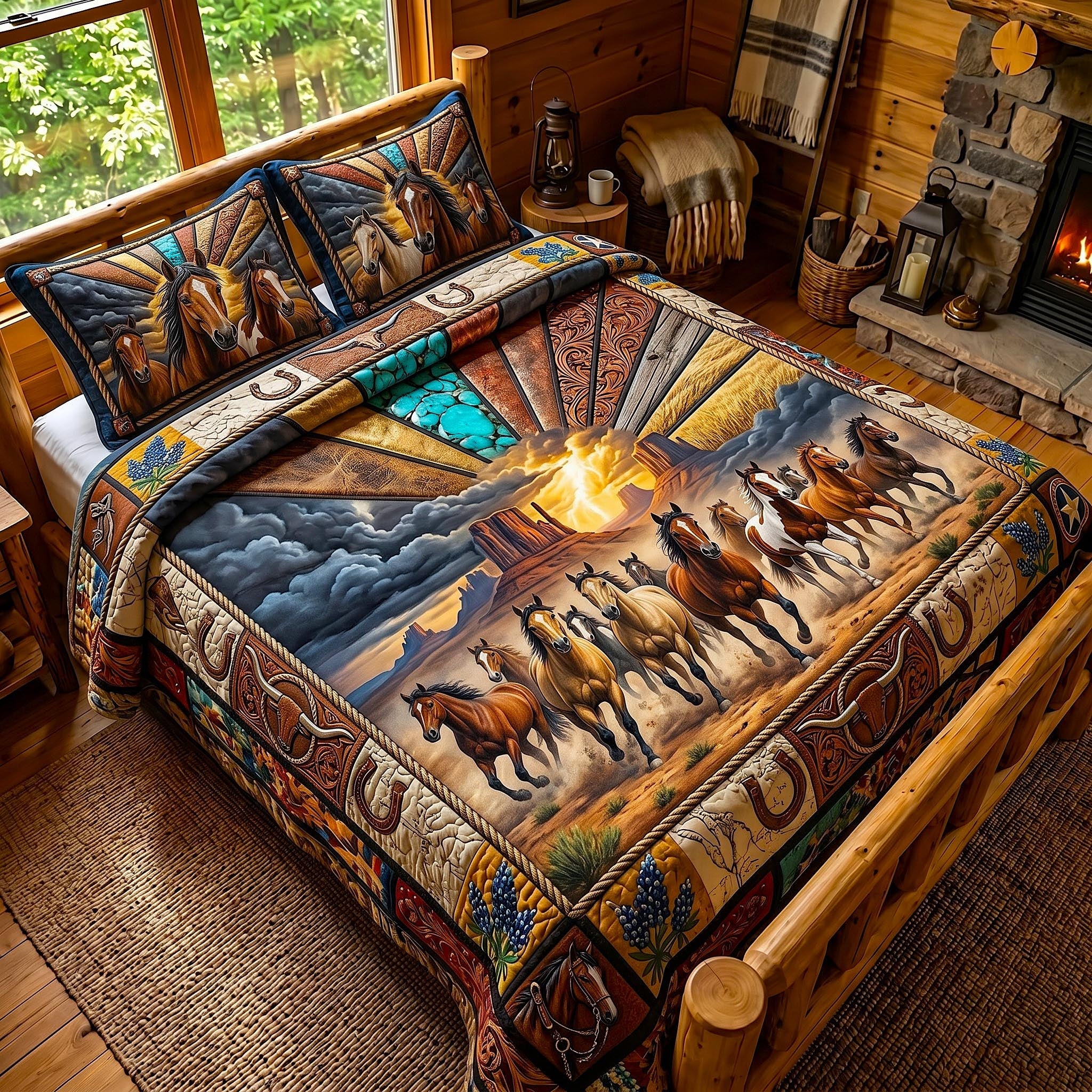 Open Range 3-Piece Quilted Bedding Set GFTOMA12207