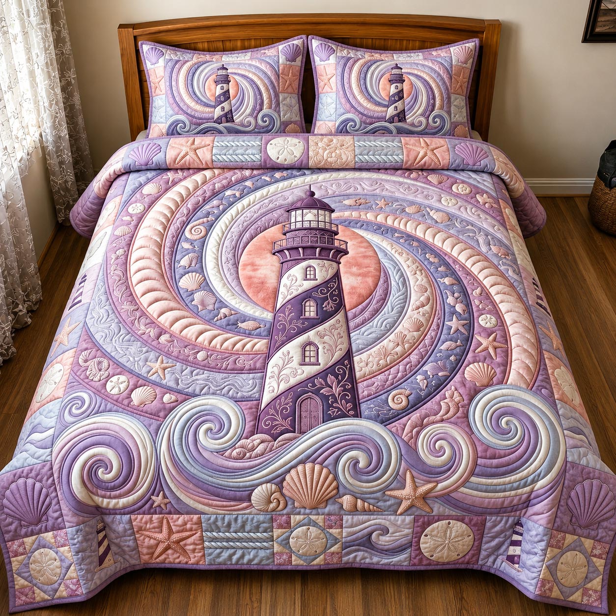 Sea Escape 3-Piece Quilted Bedding Set GFTOMA12210
