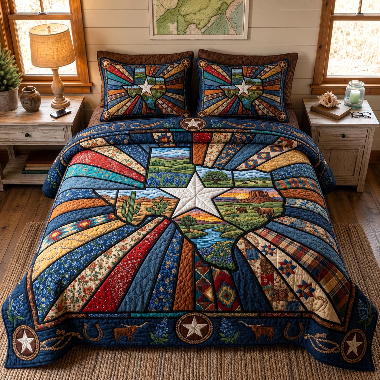 Texas Legacy 3-Piece Quilted Bedding Set GFTOMA12240