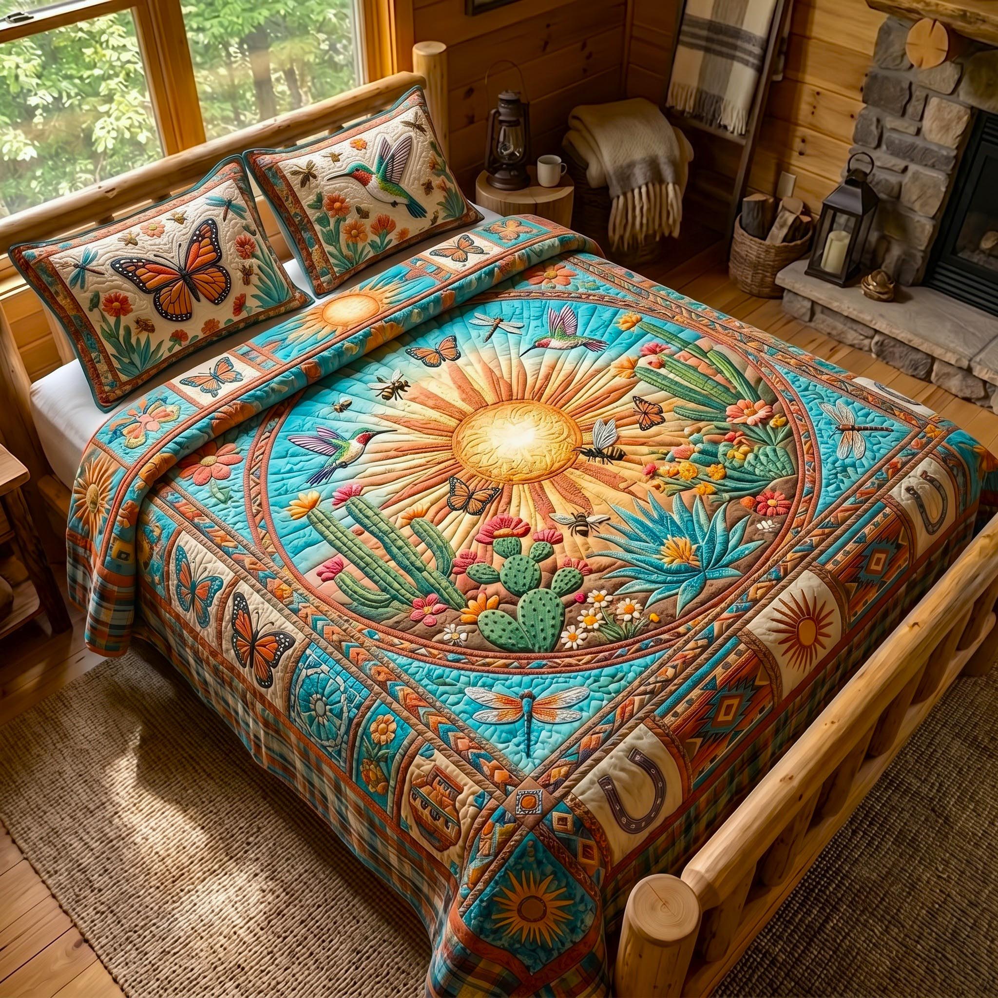 Desert Glow 3-Piece Quilted Bedding Set GFTOMA12293