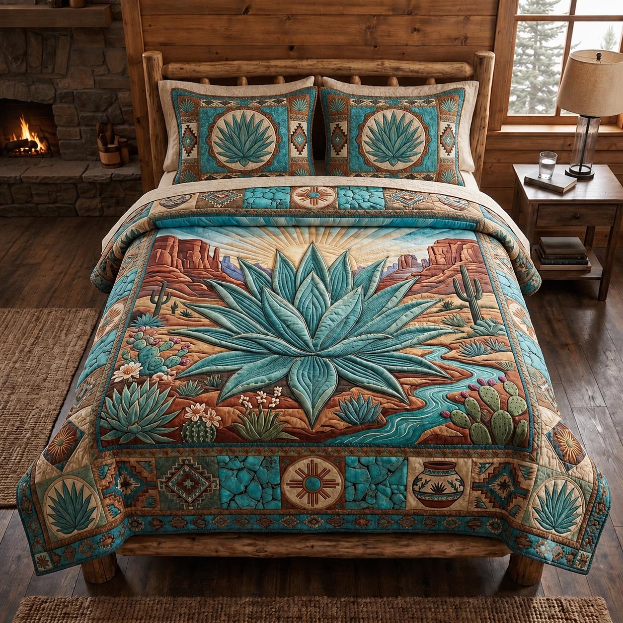 Desert Spirit 3-Piece Quilted Bedding Set GFTOMA12297