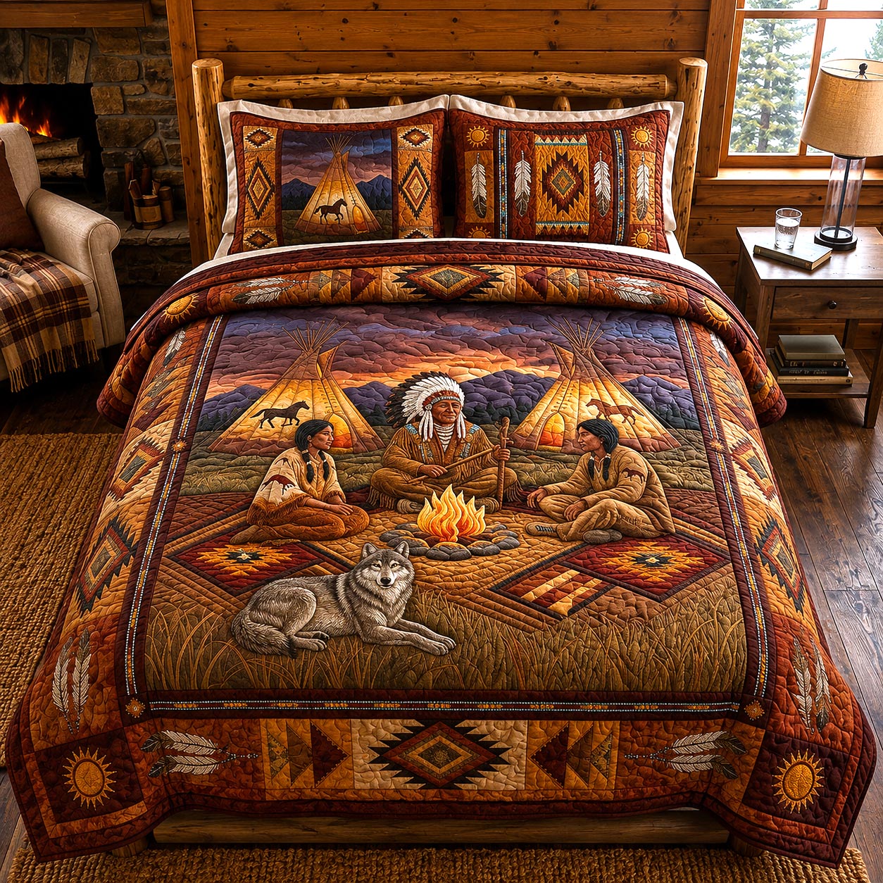 Native Beauty 3-Piece Quilted Bedding Set GFTOMA12303