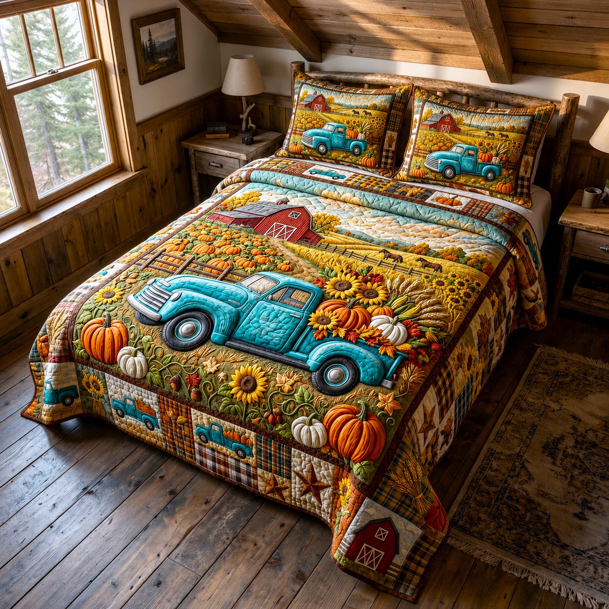 Harvest Farm 3-Piece Quilted Bedding Set GFTOMA12384