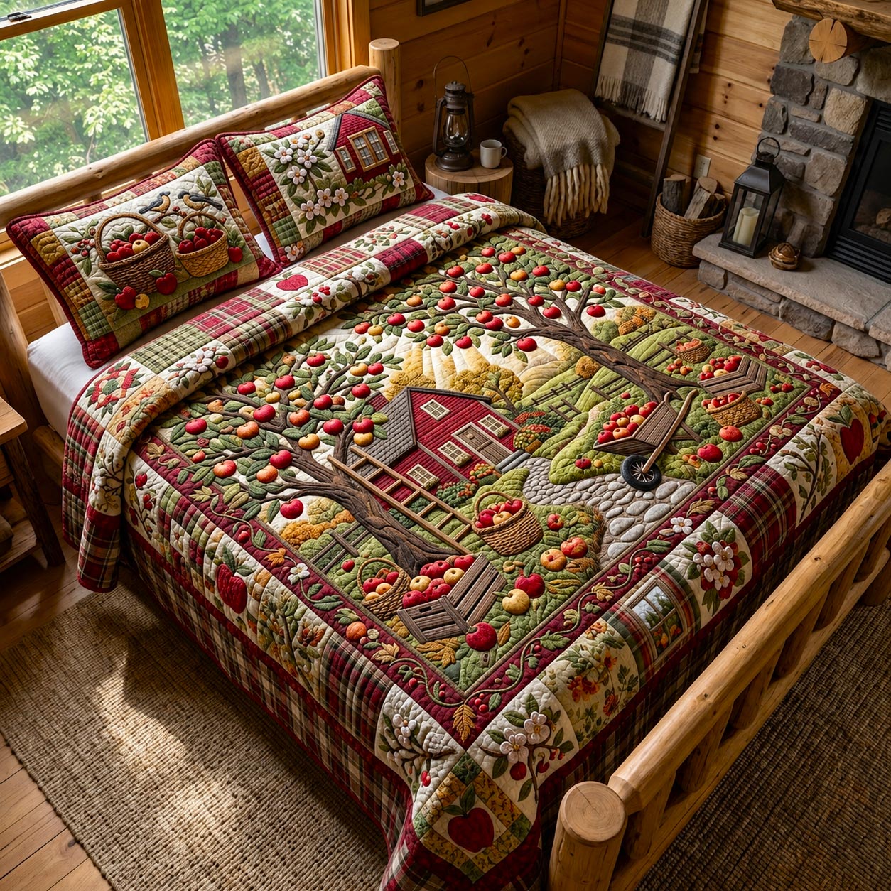 Harvest Blessings 3-Piece Quilted Bedding Set GFTOMA12387