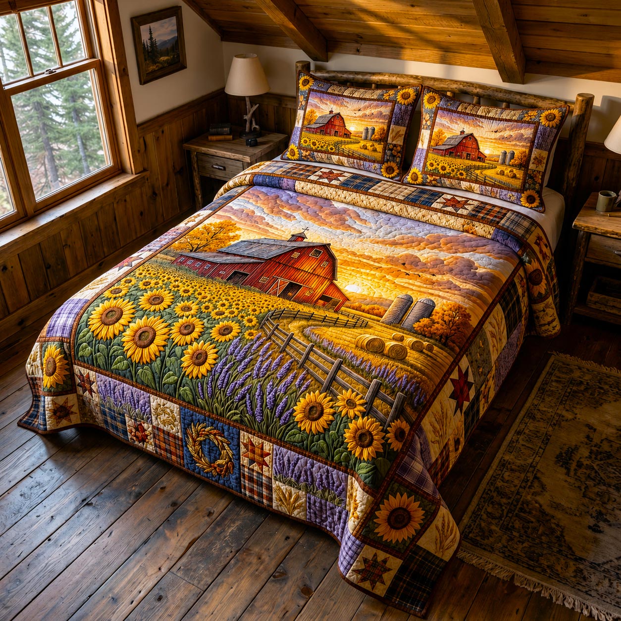 Farm Harvest 3-Piece Quilted Bedding Set GFTOMA12388
