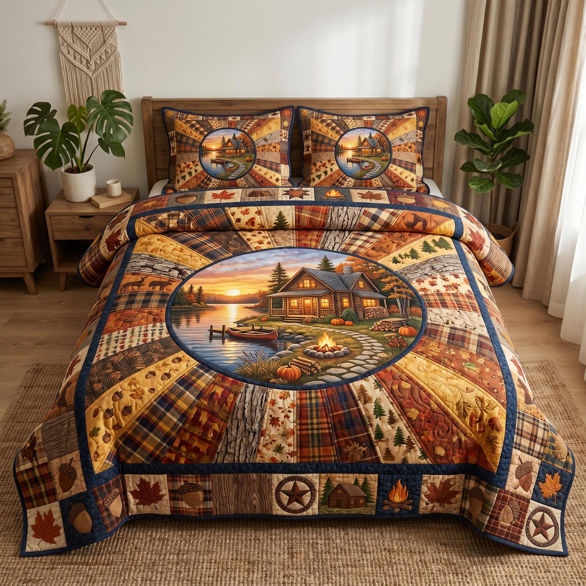 Cabin Retreat 3-Piece Quilted Bedding Set GFTOMA12391
