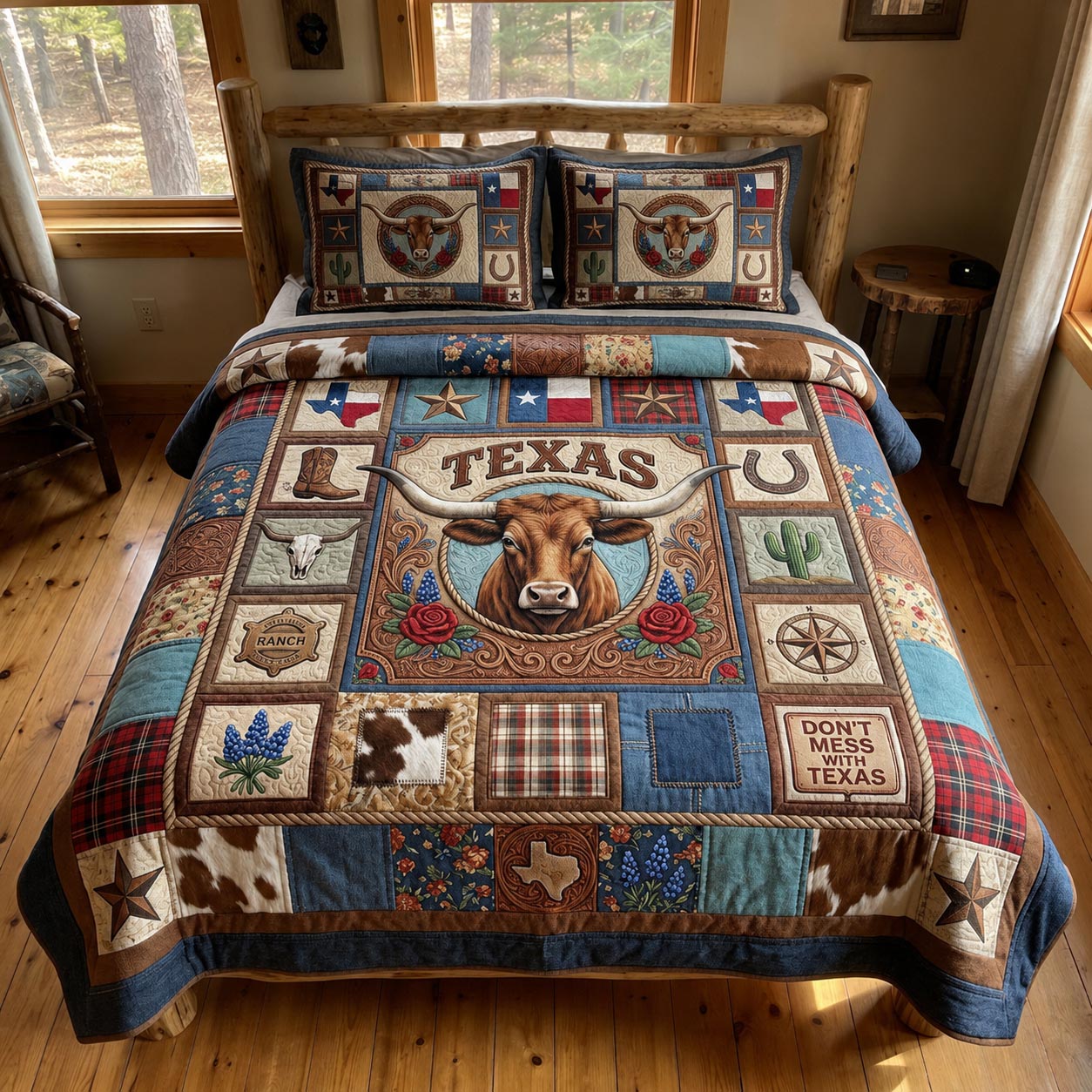 Texas Legacy 3-Piece Quilted Bedding Set GFTOMA12451