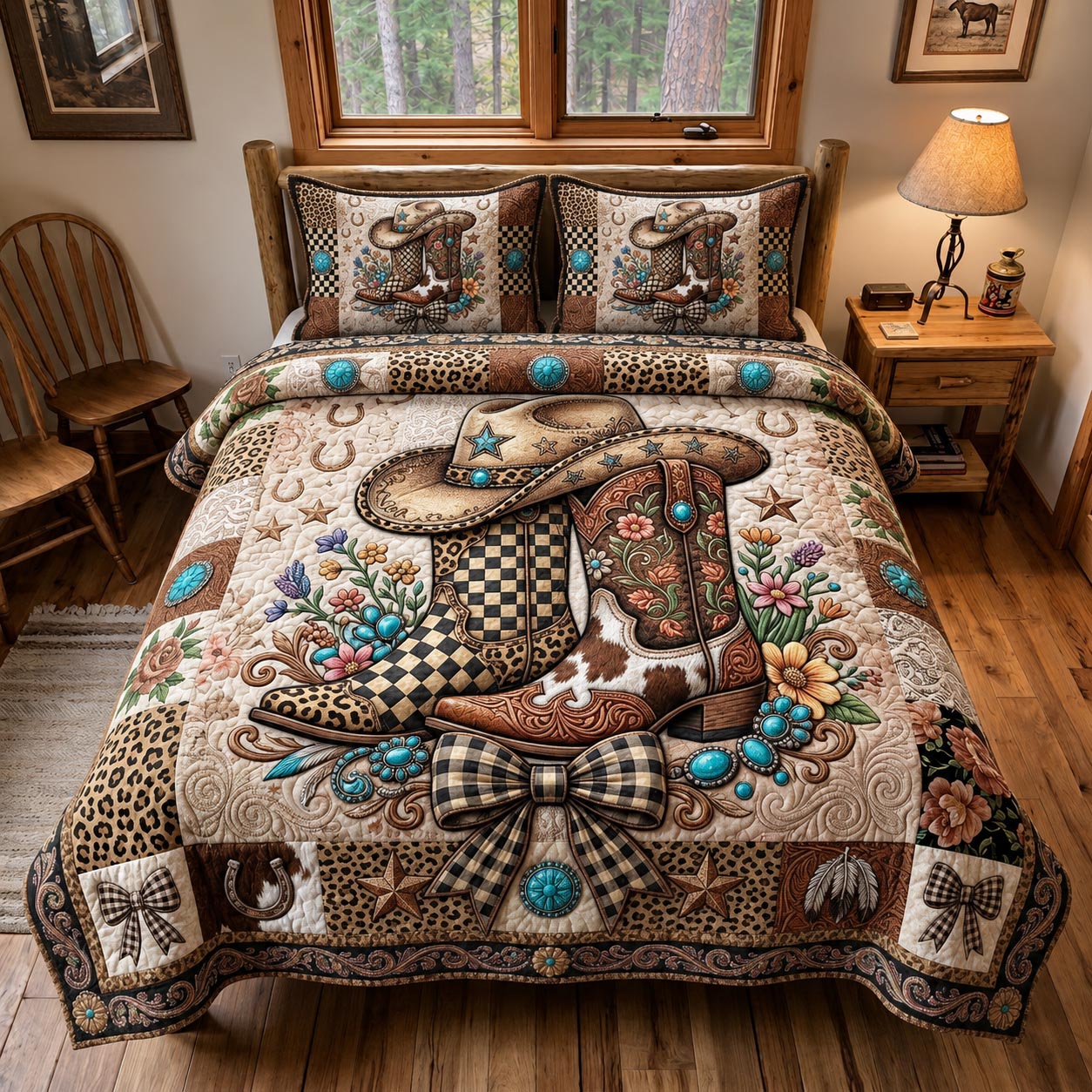 Western Spirit 3-Piece Quilted Bedding Set GFTOMA12478