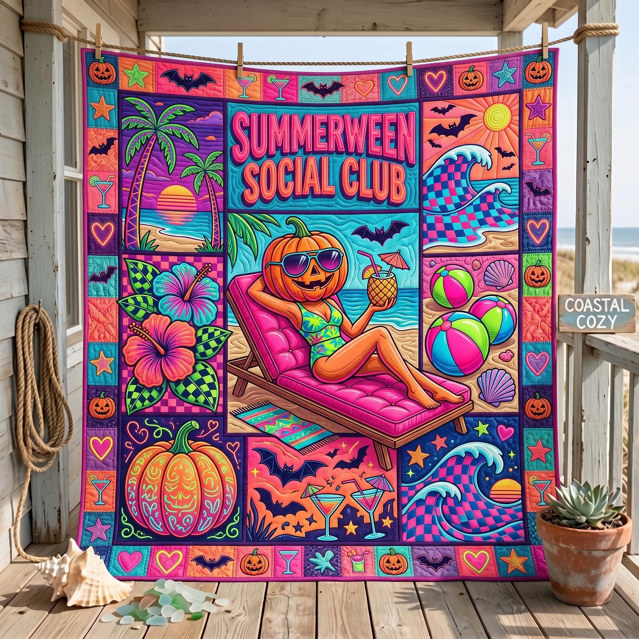 Beachy Boo Quilted Blanket GFTOMA12579