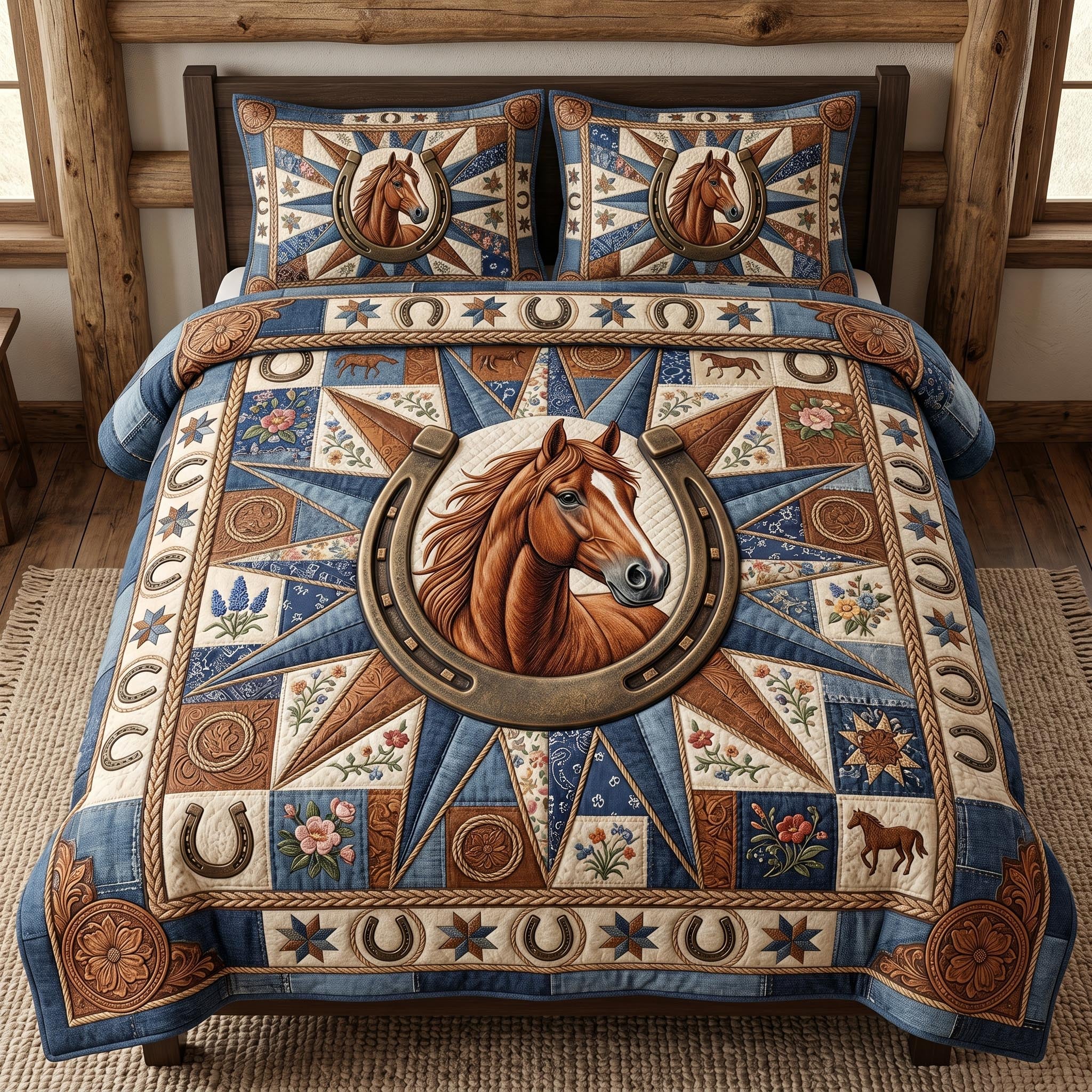 Western Soul 3-Piece Quilted Bedding Set GFTOMA12587