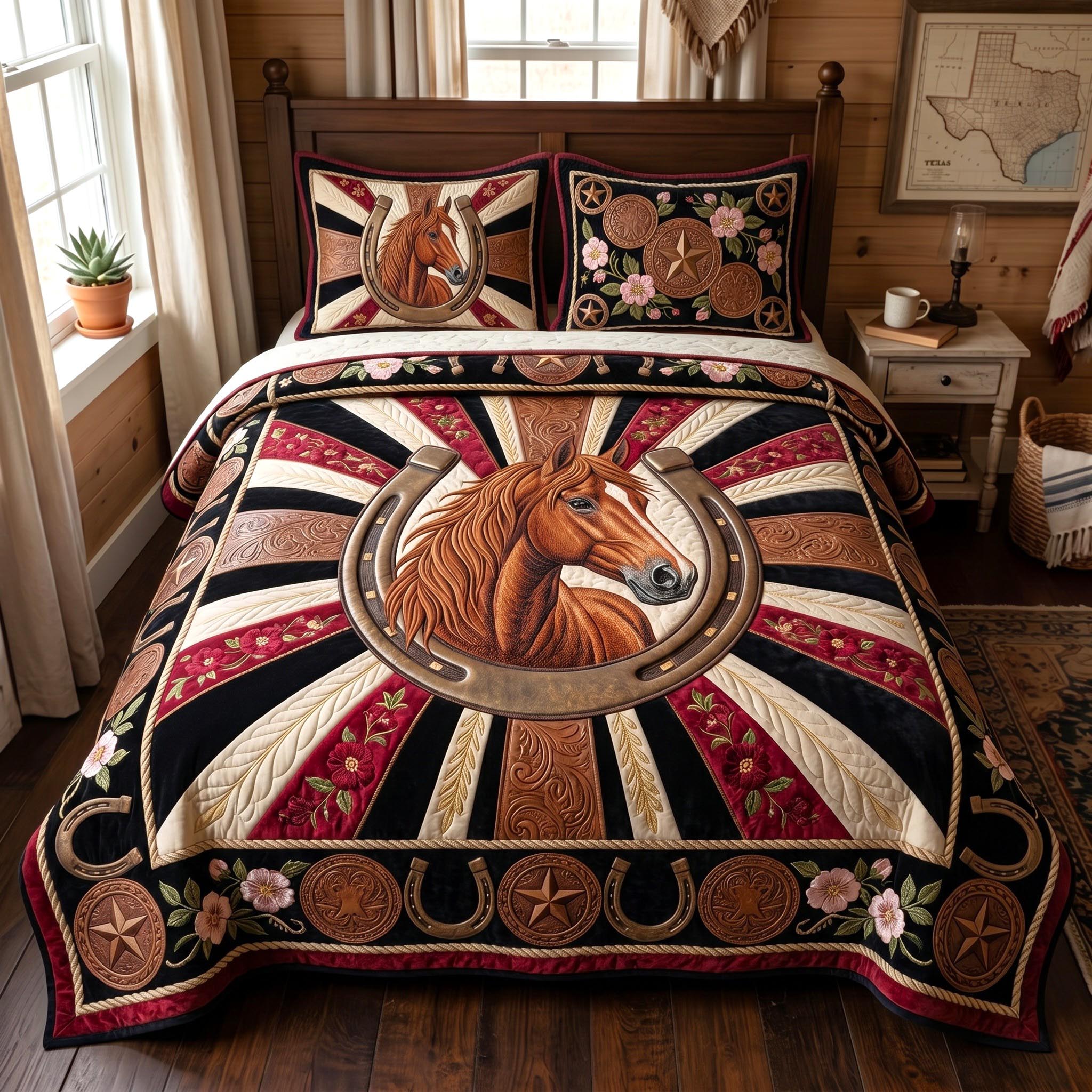 Western Soul 3-Piece Quilted Bedding Set GFTOMA12588
