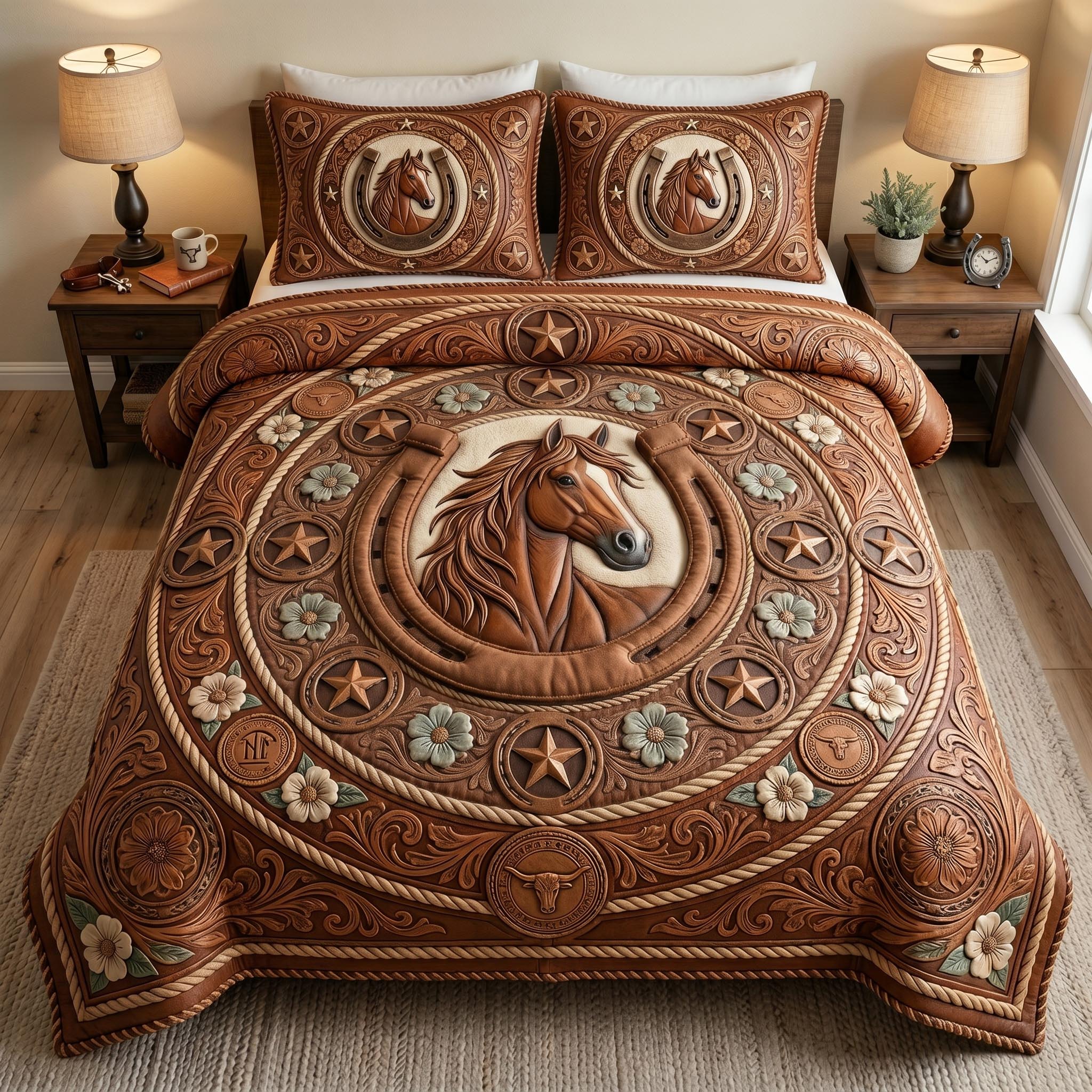 Western Soul 3-Piece Quilted Bedding Set GFTOMA12589