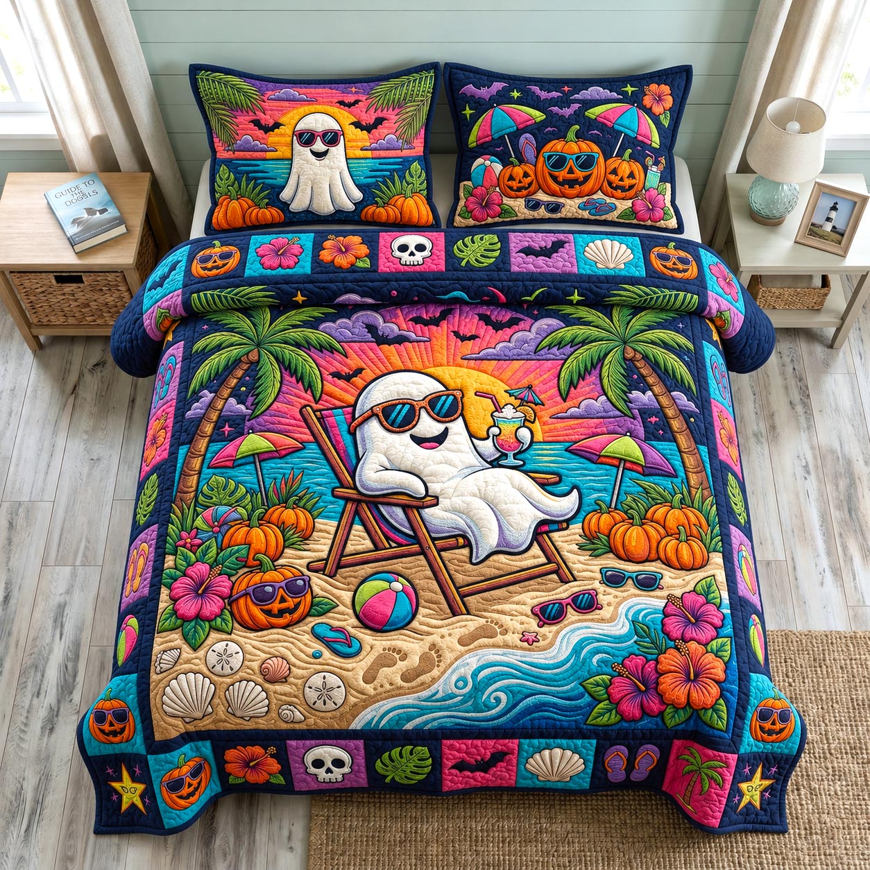 Tropical Haunt 3-Piece Quilted Bedding Set GFTOMA12654